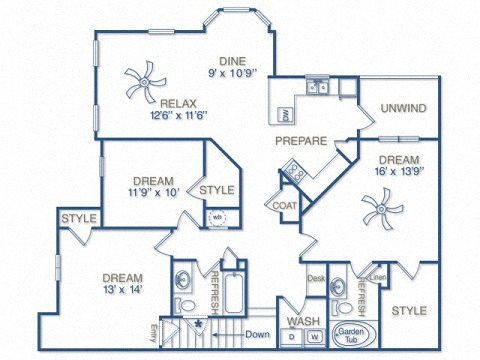 THE OGLETHORPE WITH ATTACHED DOUBLE-CAR GARAGE Floor Plan 19
